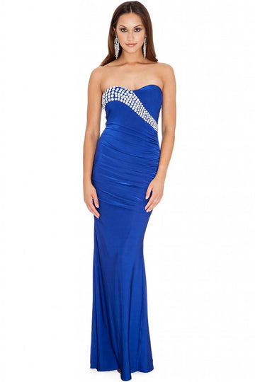 Goddiva Diamante Glam Maxi Dress Goddiva
